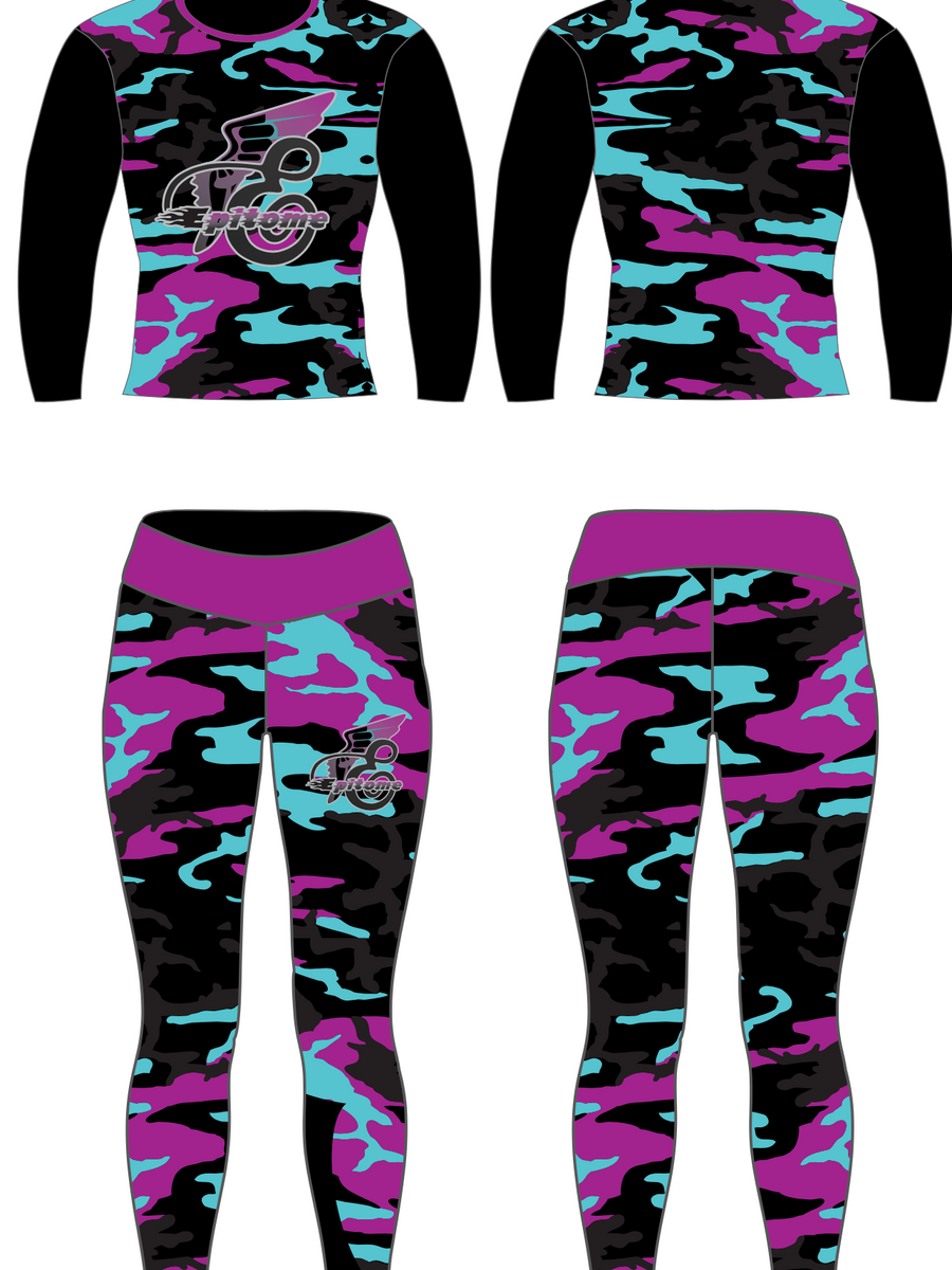 Black Camo Leggings Set