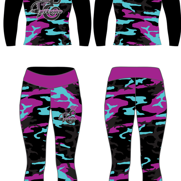 Black Camo Leggings Set