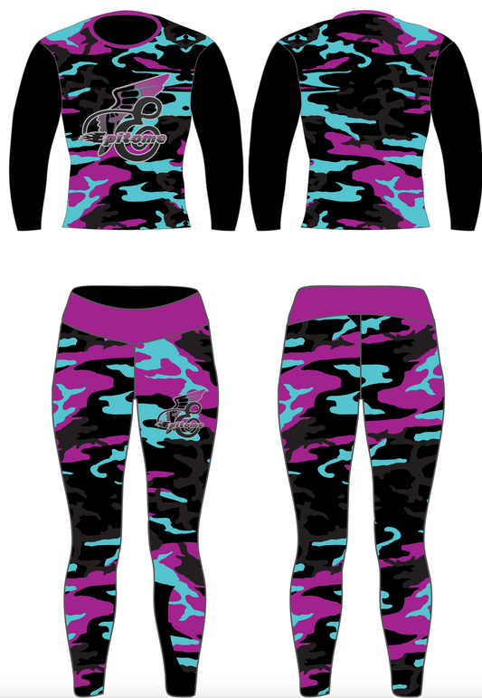 Black Camo Leggings Set