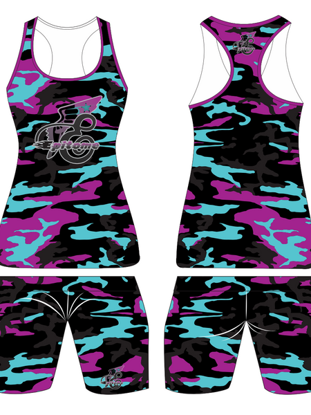 Black Camo Girls 2 piece
