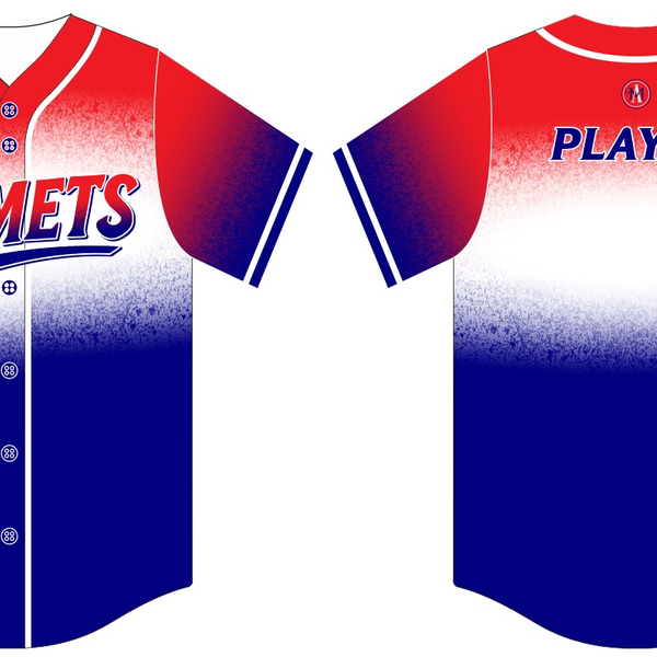 Comets Baseball Jersey Red Top