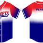 Comets Baseball Jersey Red Top