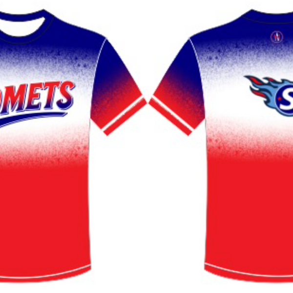 Comets T-shirt Blue Top