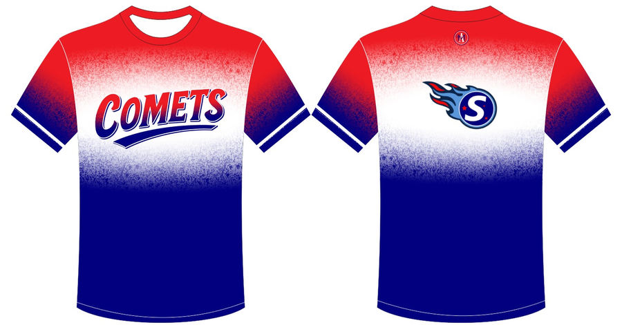 Comets T-shirt Red Top