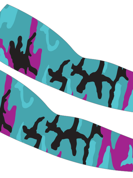 Teal Camo Armsleeve