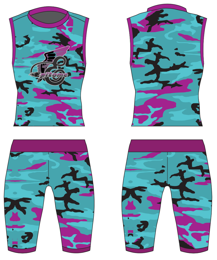 Teal Camo Boys 2 piece