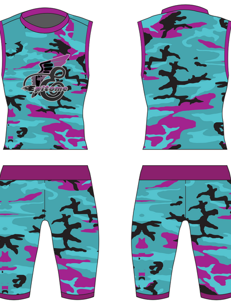 Teal Camo Boys 2 piece