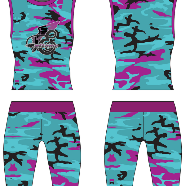 Teal Camo Boys 2 piece