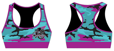 Teal Camo Bra