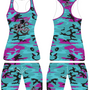Teal Camo Girls 2 piece