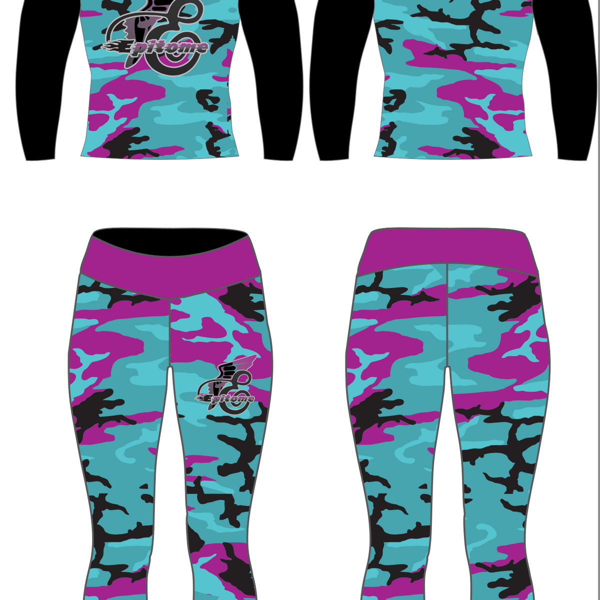Epitome Teal Leggings Set
