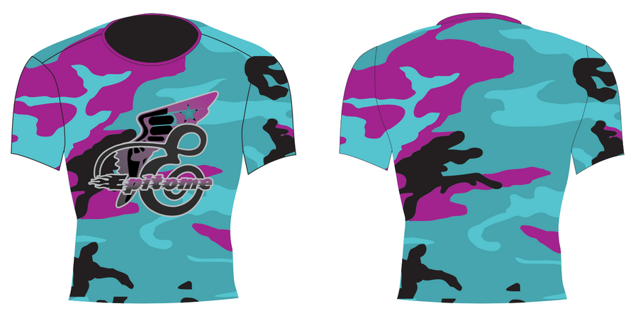 Teal Camo Short Sleeve Tee