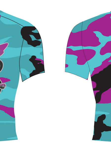 Teal Camo Short Sleeve Tee