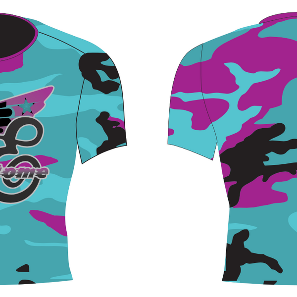 Teal Camo Short Sleeve Tee