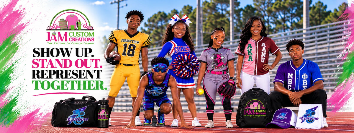 JAM Custom Creations - Show Up. Stand Out. Represent Together. Custom team uniforms and gear